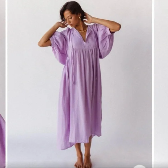 NWT 💜Daughters of India Kyra Midi Dress in Lilac💜 - Picture 8 of 13